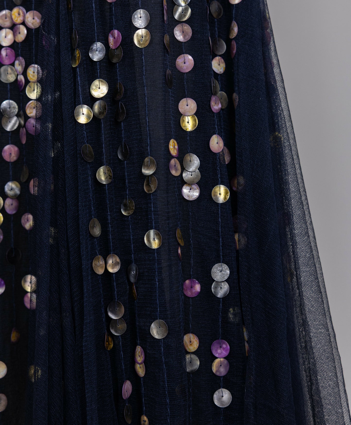 Chanel 2006 Cruise Navy Sequin Maxi Dress