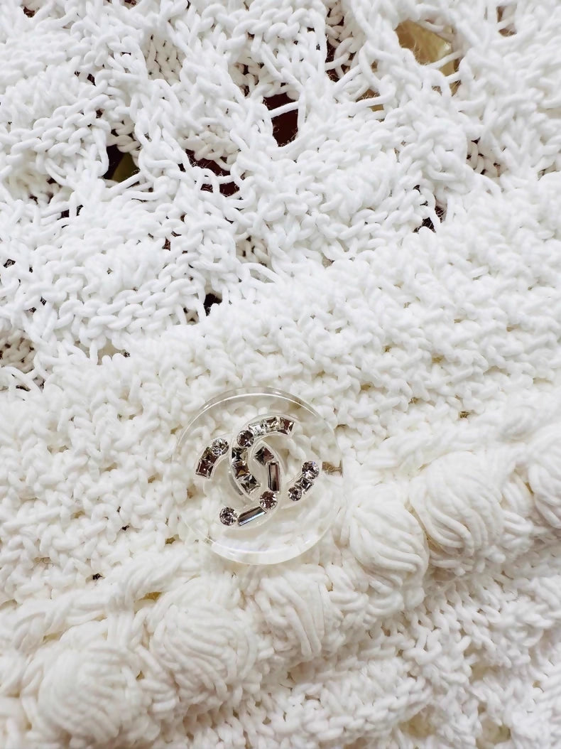 Chanel 26c white belted top
