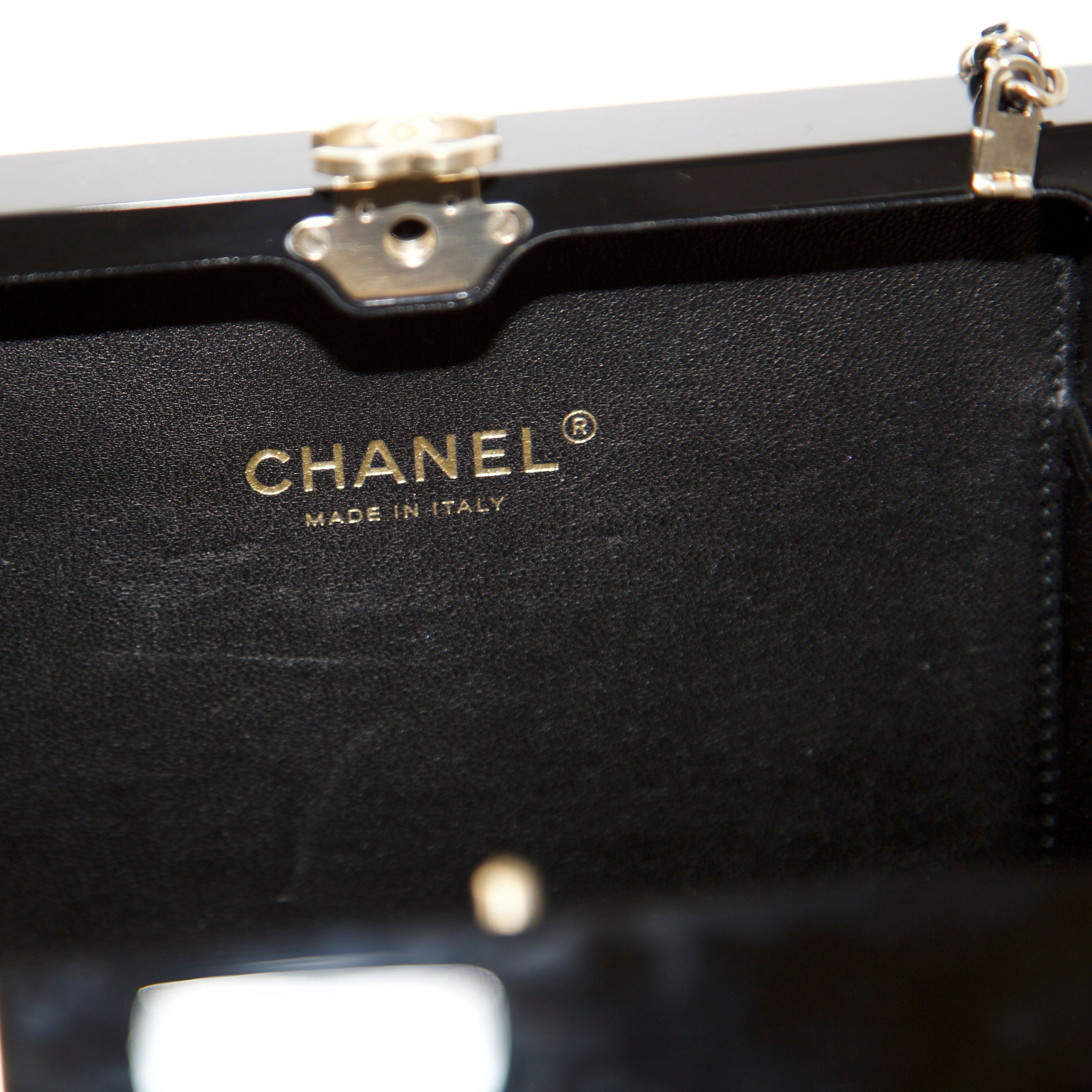 Chanel Gift Box Minaudière Black Clutch GHW – Wararni.com