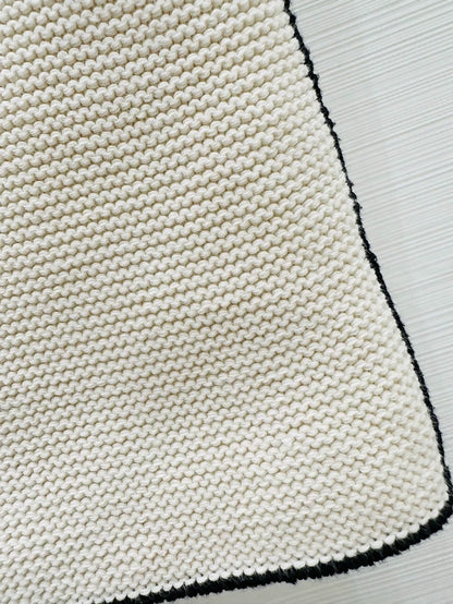 Chanel 26S beige knit top