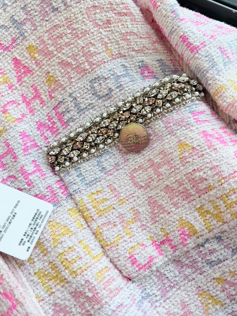 Chanel 24c pink Swarovski bathrobe jacket
