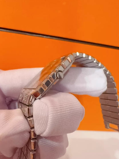 Vintage Piaget POLO series 18K white gold diamond high-end watch