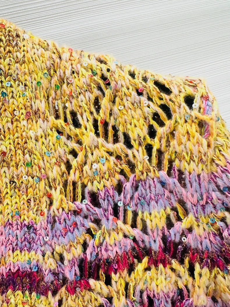 Chanel 24C cardigan multicolour sequined knit