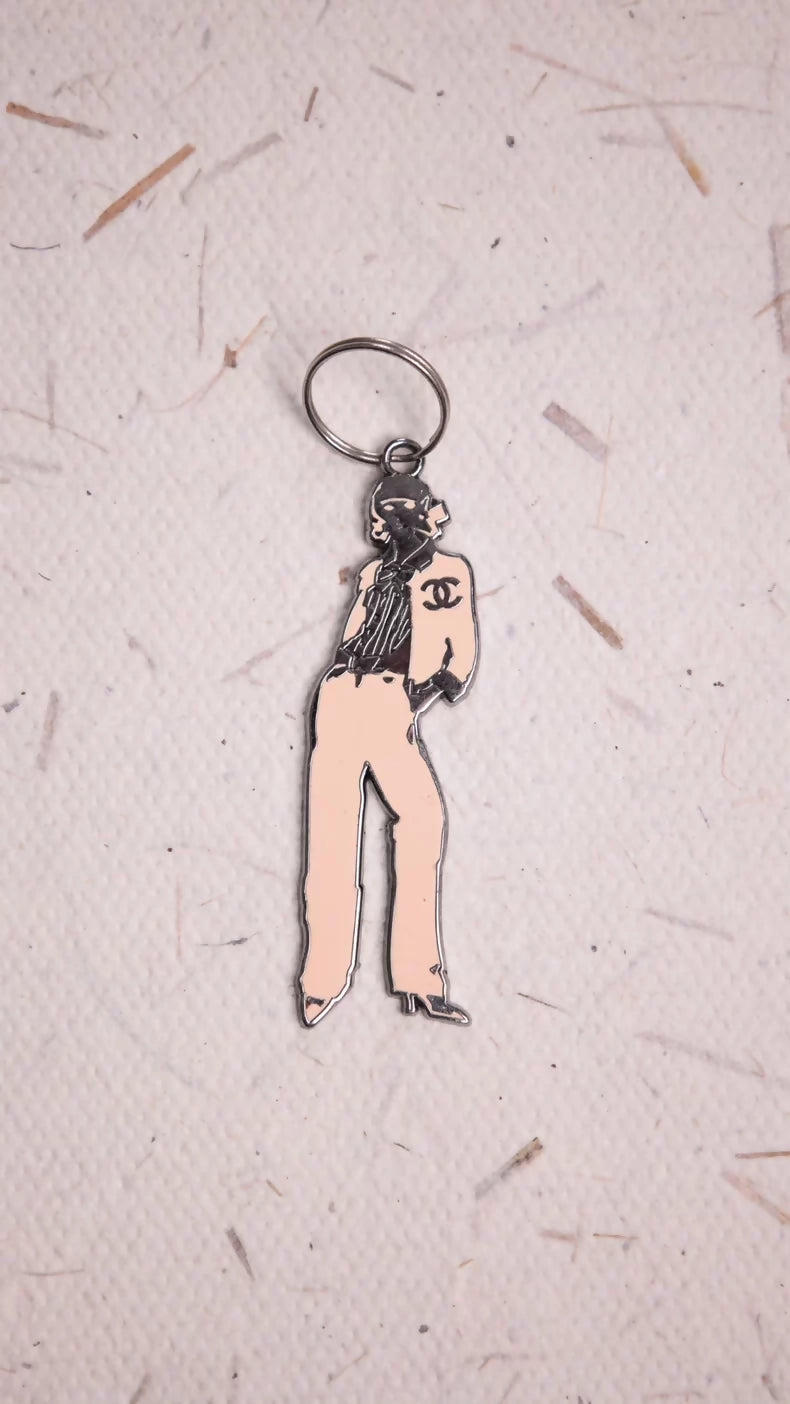 Chanel 2003 Beige Coco Miss Portrait Pendant