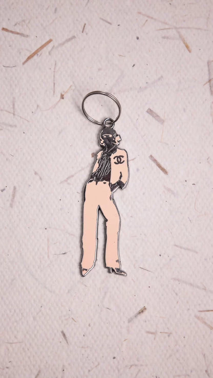 Chanel 2003 Beige Coco Miss Portrait Pendant