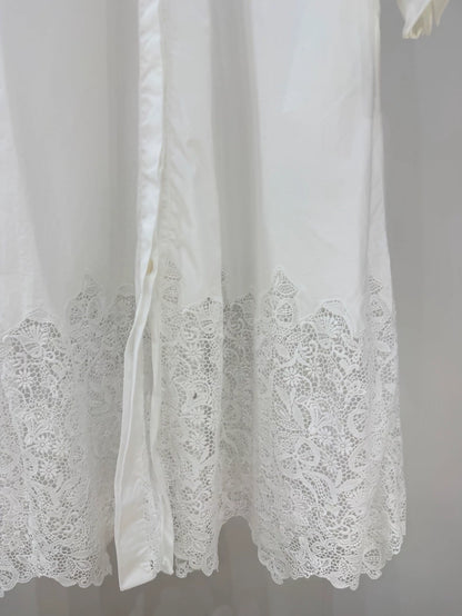 Loro Piana white lace dress