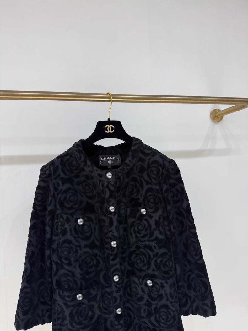 Chanel Camellia Four-Pocket Jacket