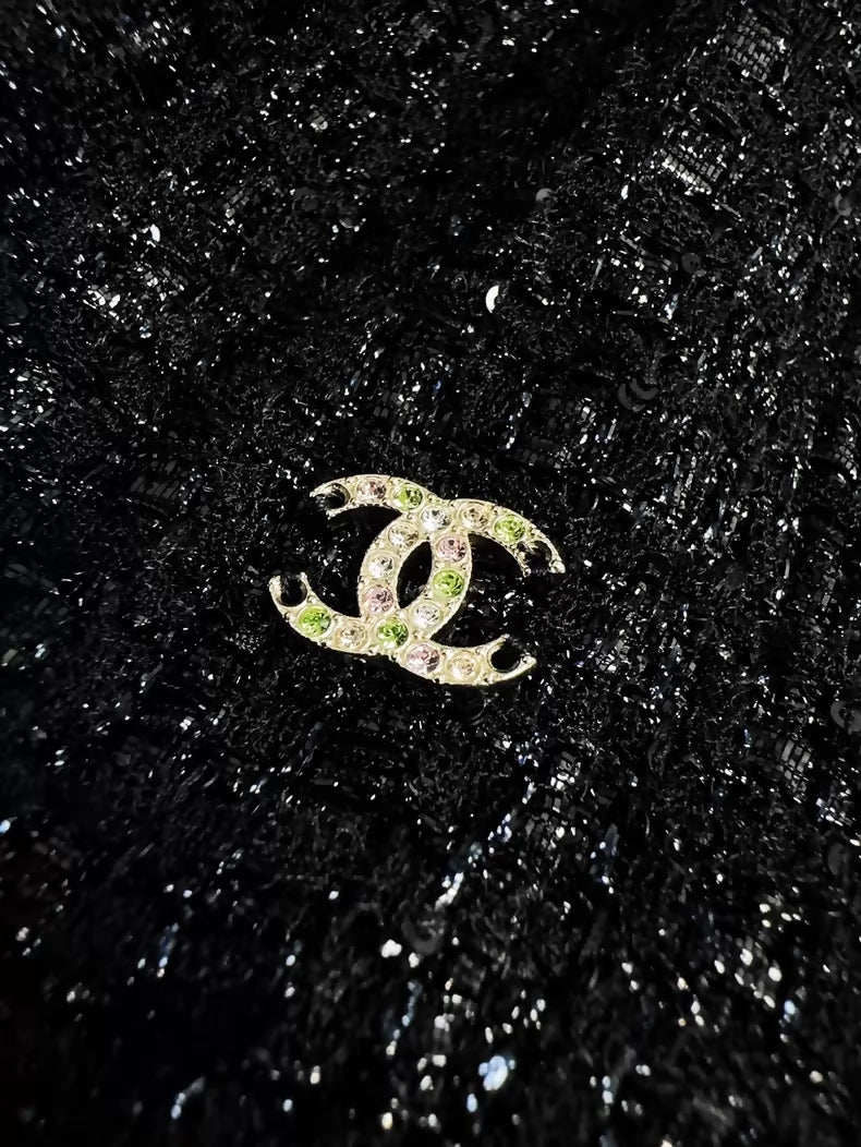 Chanel 23S black tweed dress