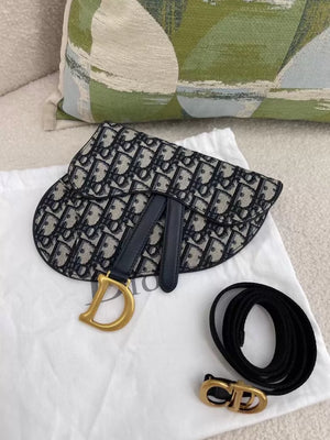 Dior monogram saddle belt bag