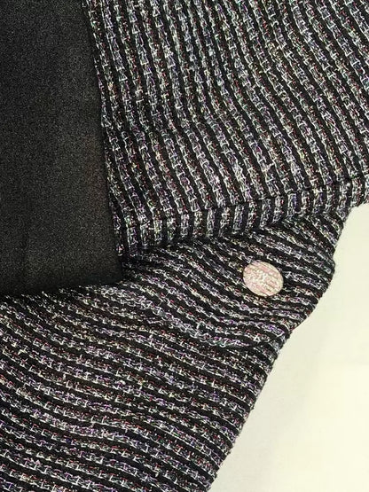 Chanel 24C Purple Gold Thread Jacket