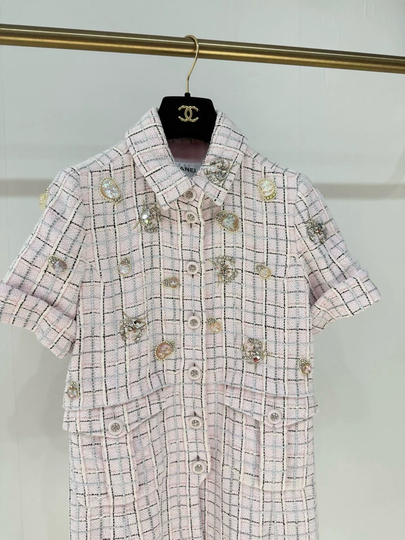 Chanel 25C tweed jacket with ocean charms