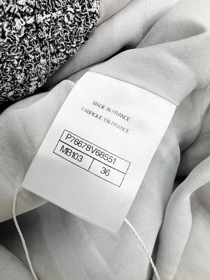 Chanel 24p grey tweed long dress