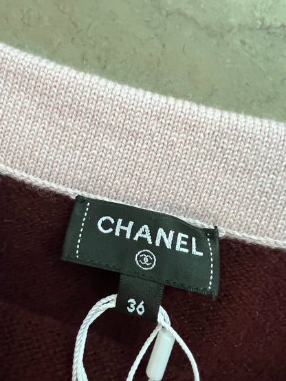 Chanel burgundy top