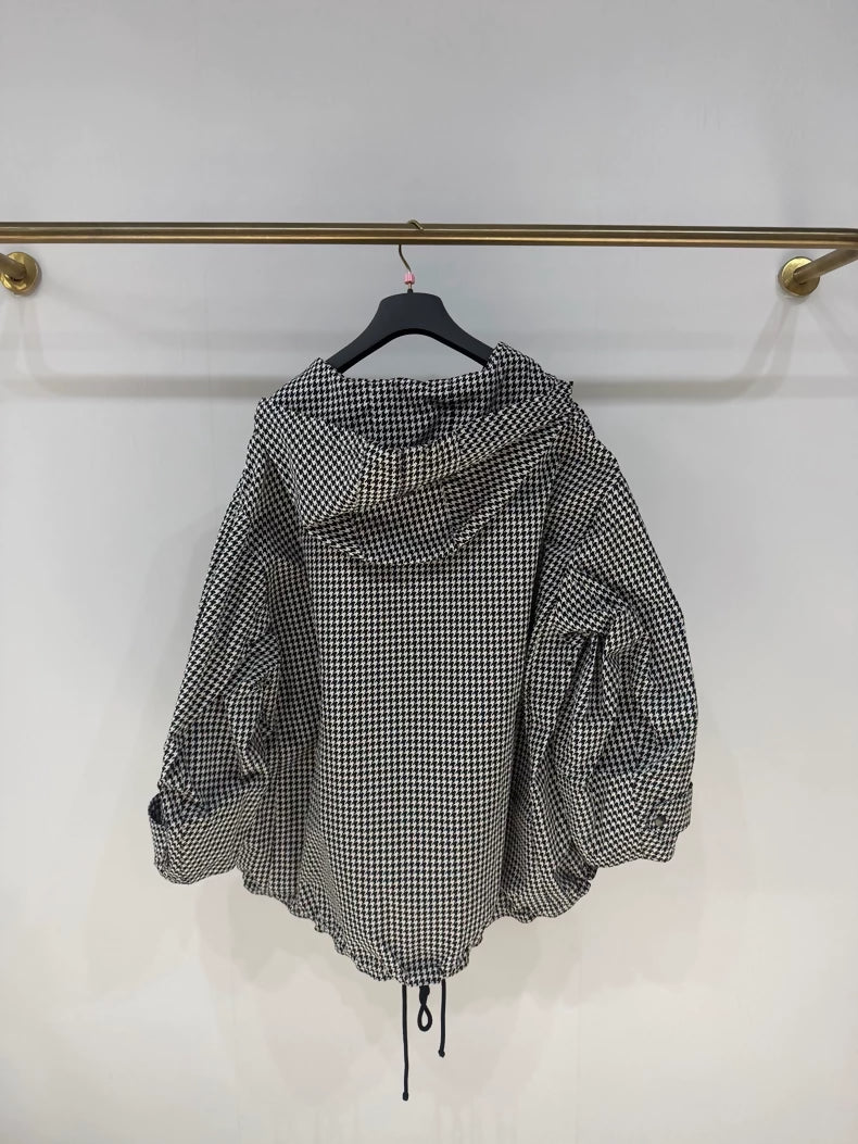 Dior houndstooth windbreaker jacket