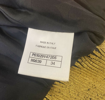 CHANEL 19A PARIS NEW YORK EGYPT SACRED SYMBOLS GRAFFITI BOMBER JACKET FR 34