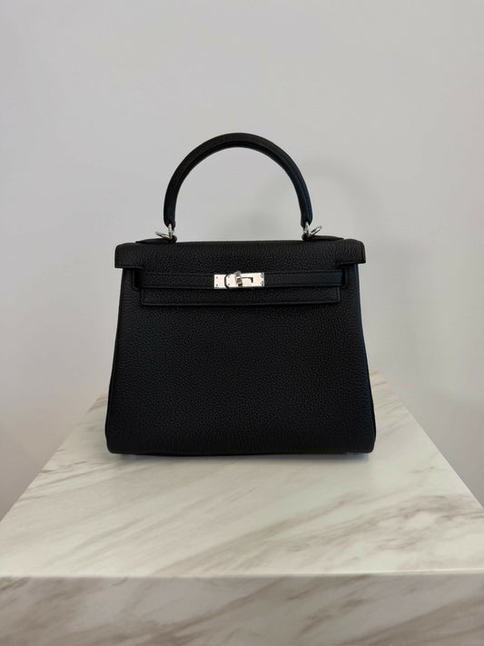 Hermès Kelly 25 Black Togo PHW G 2026