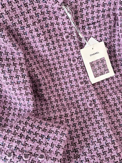 Chanel 24A Purple Tweed Jacket