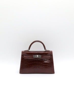Hermès Kelly 20 Miel Shiny Alligator PHW G 2026