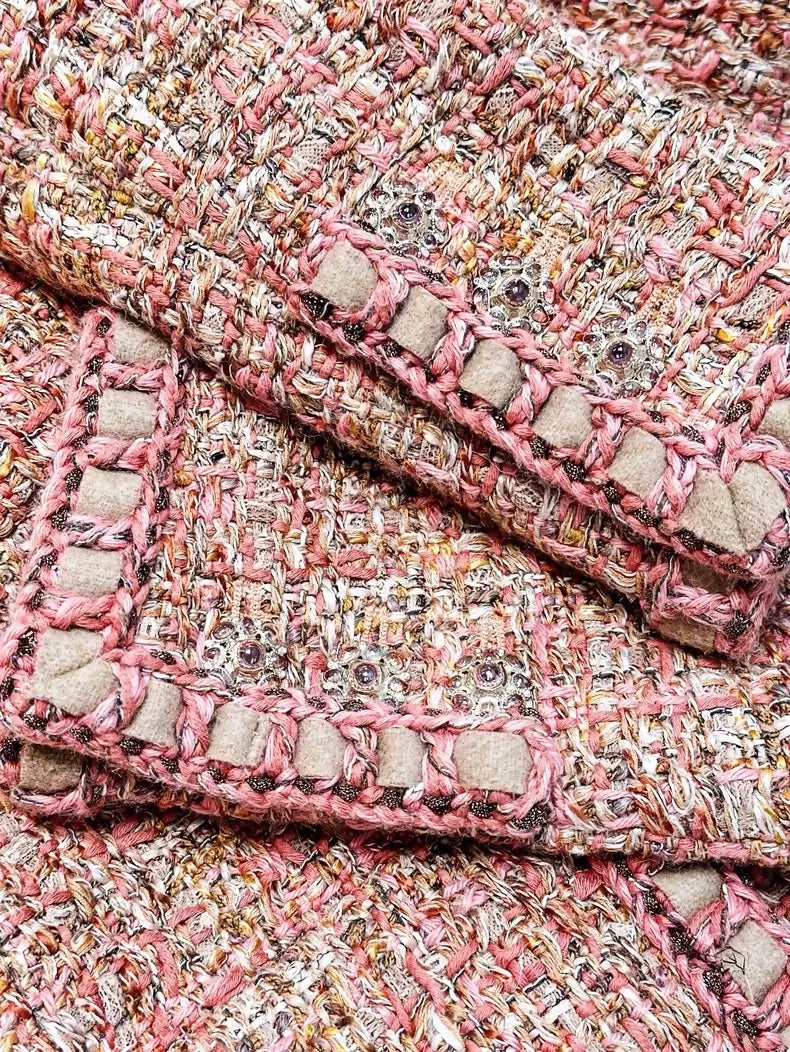 Chanel 2016 orange tweed dress