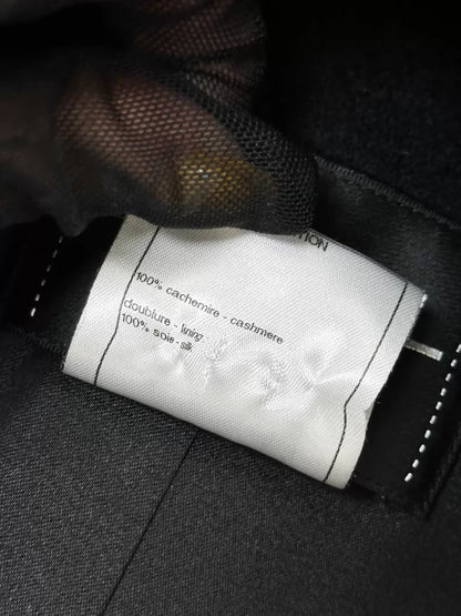 Chanel 2014/15 Paris-Salzburg Black Cashmere Cape Coat