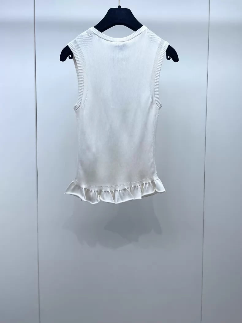 Chanel 23S ecru top