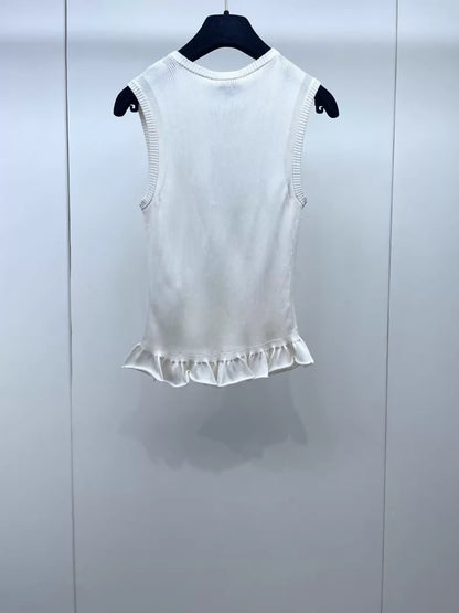 Chanel 23S ecru top