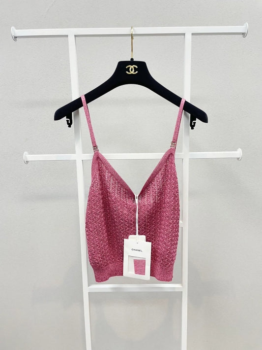 Chanel 21A rose-red tank top