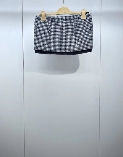 Miu Miu Fall/Winter New Houndstooth Mini Skirt