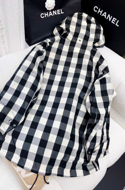 Dior 23 black and white plaid jackets