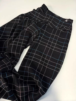 Chanel 24S black Colorful tweed Wide-Leg Pants