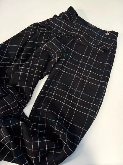 Chanel 24S black Colorful tweed Wide-Leg Pants