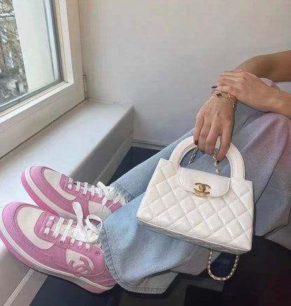 Chanel 23K white Kelly bag