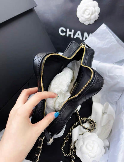 CHANEL 24C STAR BAG LAMBSKIN BLACK GHW