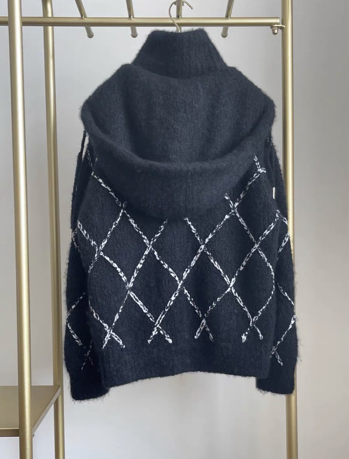 Chanel 2023 Coco neige 23n ski series black cashmere jacket fr34