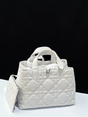 Dior Toujours Medium Soft Grey, with Silver hardware