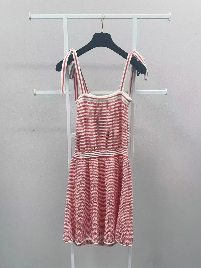 Chanel pink dress