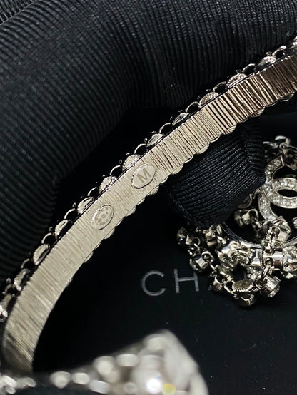 Chanel 22 White Diamond Ring and Bangle