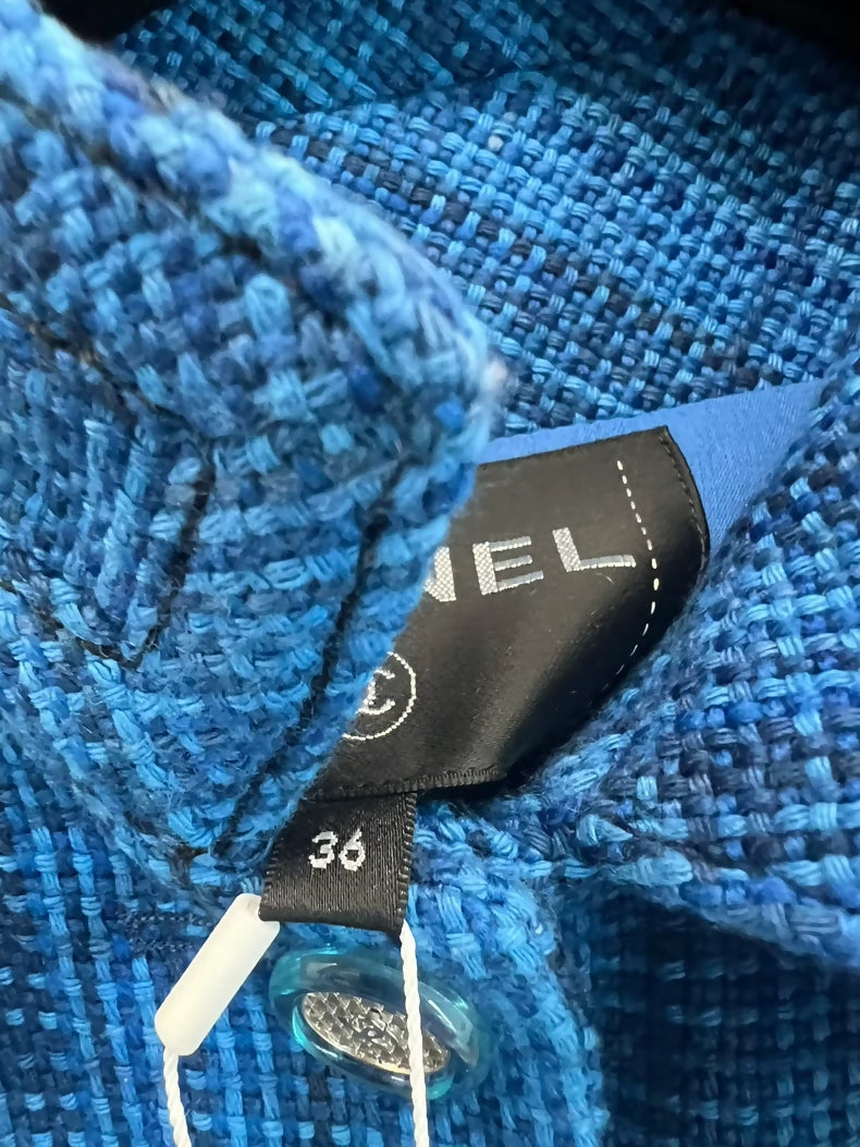 Chanel 20 blue tweed  jacket