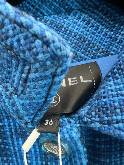 Chanel 20 blue tweed  jacket