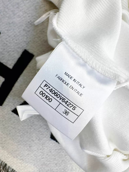 Chanel 23C F1 white dress