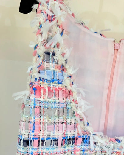 Chanel 25s mosaic woven dress