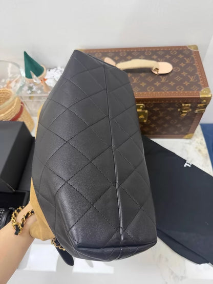 Chanel 25A Small Suede Hobo Toto Chain shoulder Bag