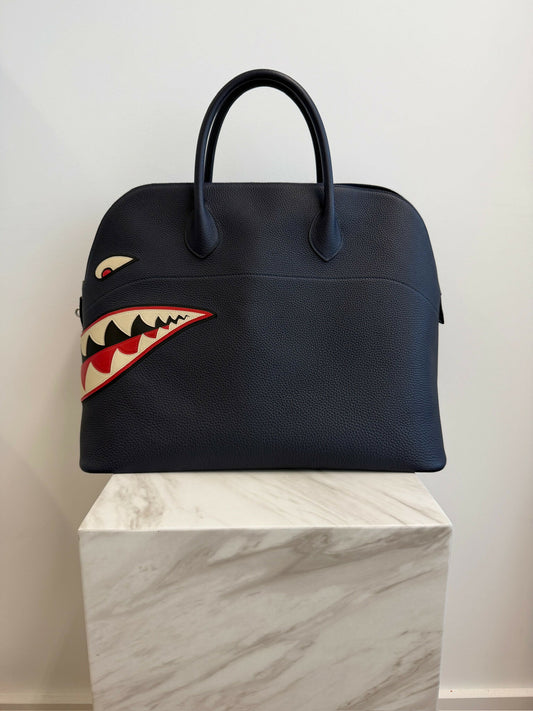 Hermès Bolide 45 Shark Bleu Nuit Togo PHW X 2016