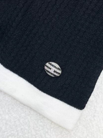 Chanel 24C Black Cashmere Top