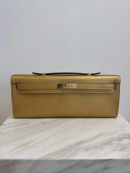 Hermès Kelly Cut Chamkilight Doré Chèvre PBHW K 2026