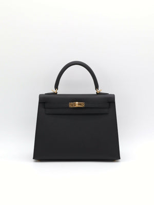 Hermès Kelly 25 Black Epsom GHW G 2026