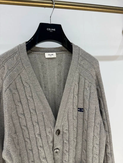 Céline grey cashmere cardigan