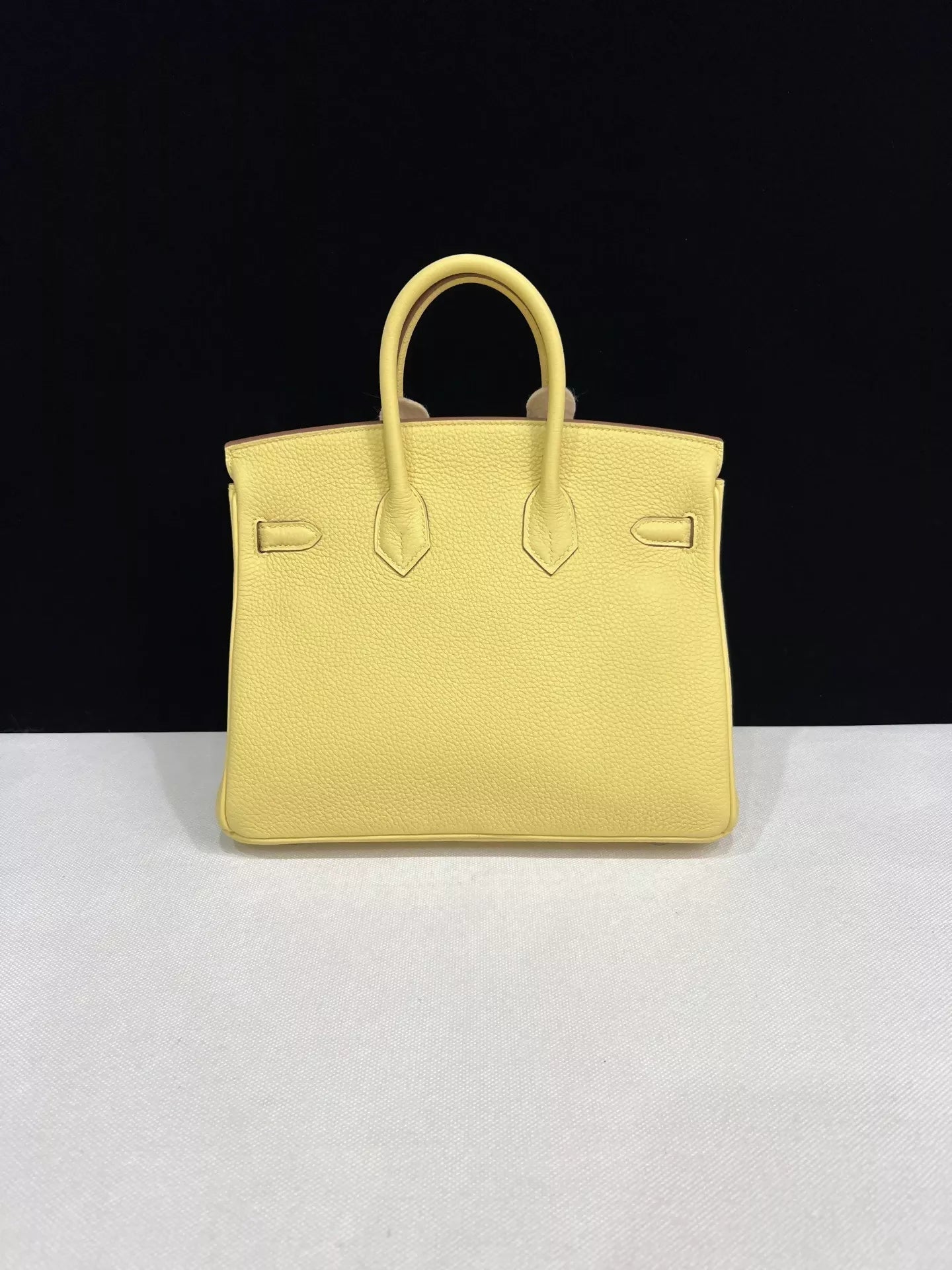 Hermes Birkin 25 Yellow Jaune Poussin Togo Leather Palladium Hardware