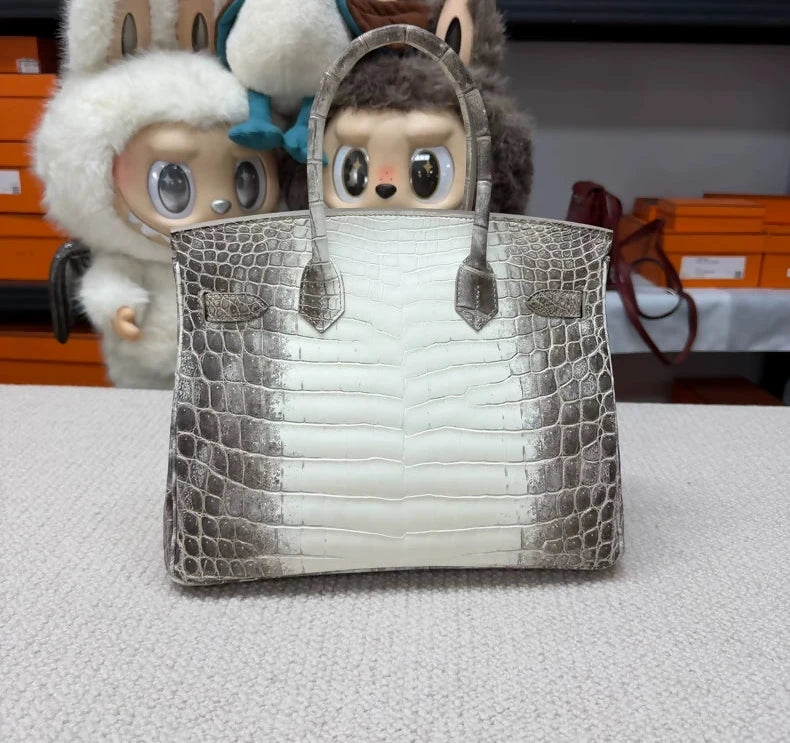 Hermès Birkin 30 Himalaya matte crocodile leather palladium hardware