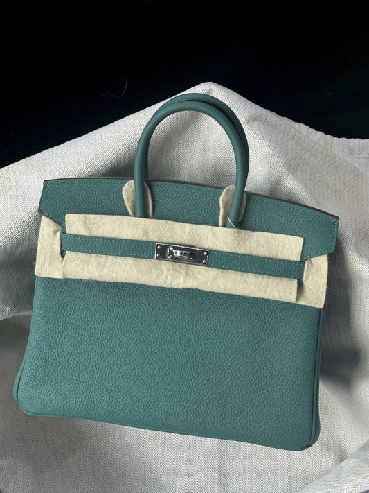 Hermès Birkin 25 Vert Cyprès Togo with Palladium Hardware C Stamp